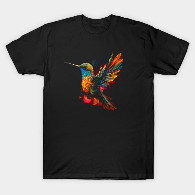 Neon Hummingbird #2 T-Shirt by Everythingiscute